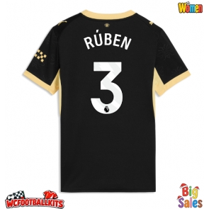 Manchester City Ruben Dias #3 Replica Away Stadium Shirt for Women 2026-27 Short Sleeve